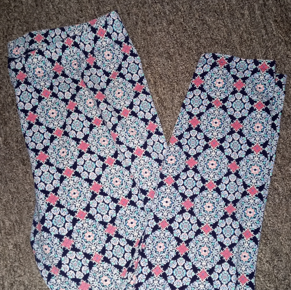 Cato cotton geometric print leggings size large